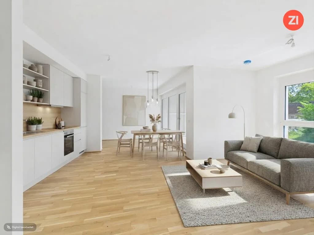Geförderte 2-Zimmer-Wohnung mit Tiefgaragenparkplatz und Loggia in Gallspach. Erstbezug!