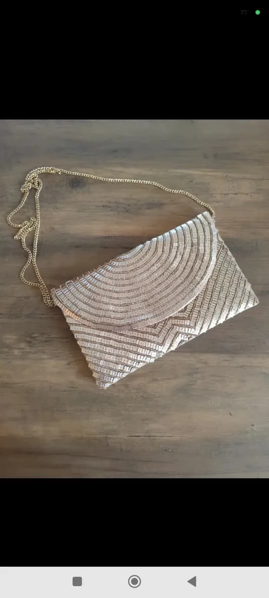Tasche Clutche Umhängetasche Abendtasche bijou brigitte Pailletten