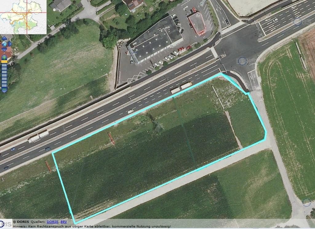 Betriebsbaugrund auf Basis Baurecht direkt an der B 1 5000 m2 verfügbar - Bild 1