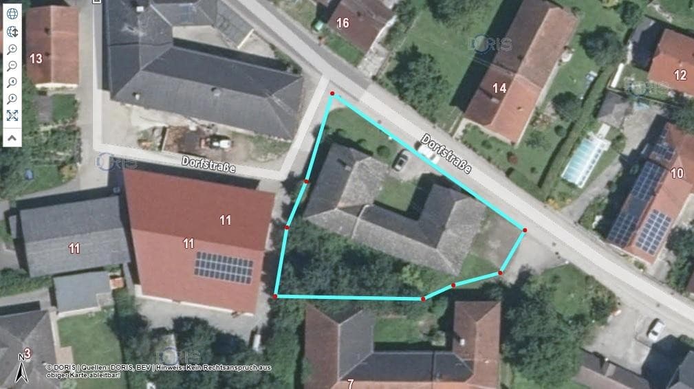 Grundstück mit Altbestand für Doppelhaus oder Triplex oder 2 Grundstücke DORFGEBIETSWIDMUNG mit 3 Wohneinheiten 307.000 Euroe - Bild 1