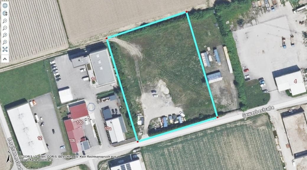 Grundstück zu vermieten oder auf Baurecht B Widmung - alle Gewerke möglich