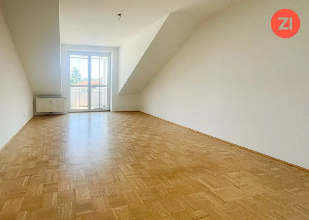 Geförderte 3- Zimmer Dachgeschoss-Wohnung inkl. Loggia und Stellplatz Einbau einer Küche möglich