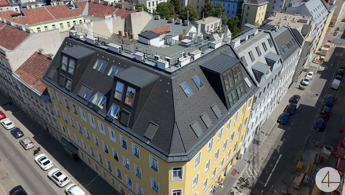 500m zur U3 - Erstbezug - 3-Zimmer-Dachgeschosswohnung mit ruhiger  Sonnenterrasse - Klimaanlage
