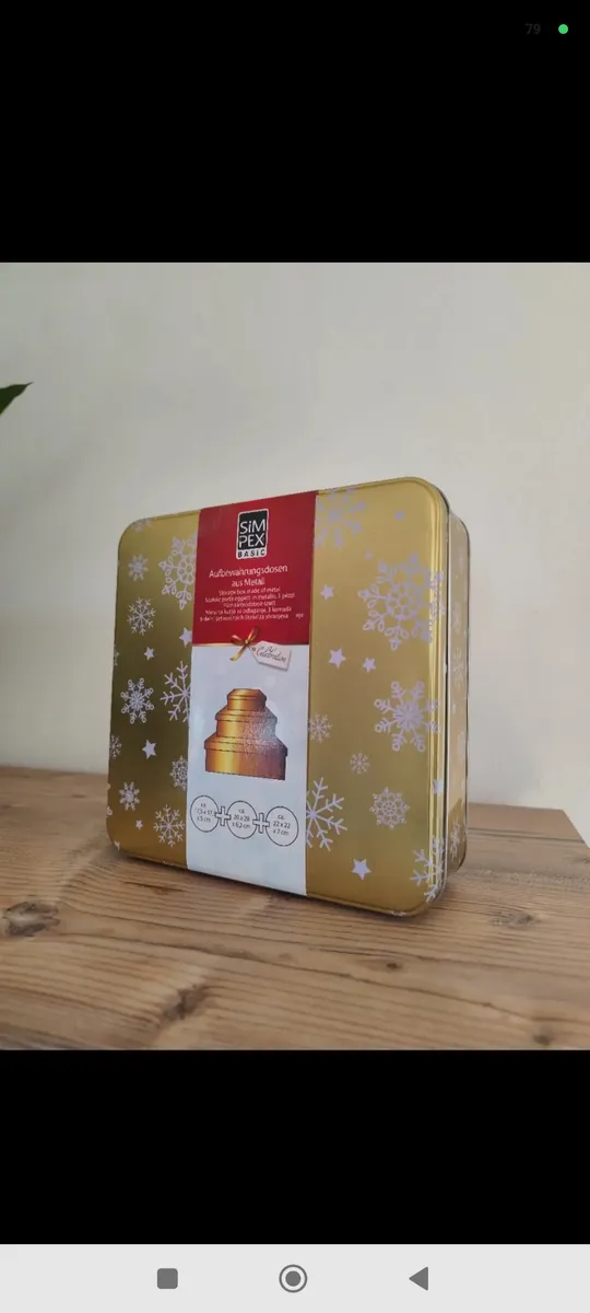 Simpex Aufbewahrungsdosen Keksdosen 3 Stück Geschenk Weihnachten Winter