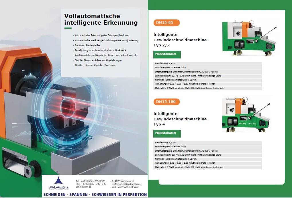 Vollautomatische Gewindeschneidmaschine