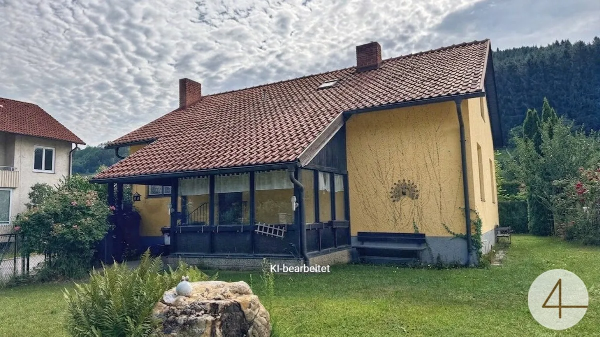 Charmantes Einfamilienhaus in sonniger Ruhelage auf wunderschönem Eckgrundstück in Aspang